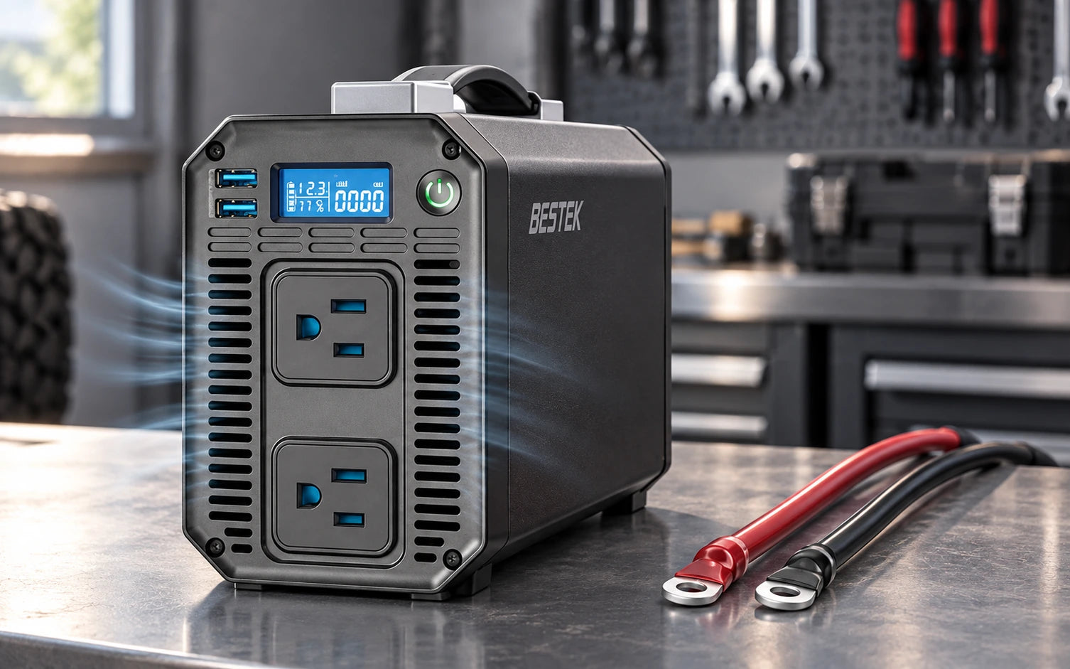 BESTEK DC 12V to 110V AC 1200W Power Inverter model-specific setup