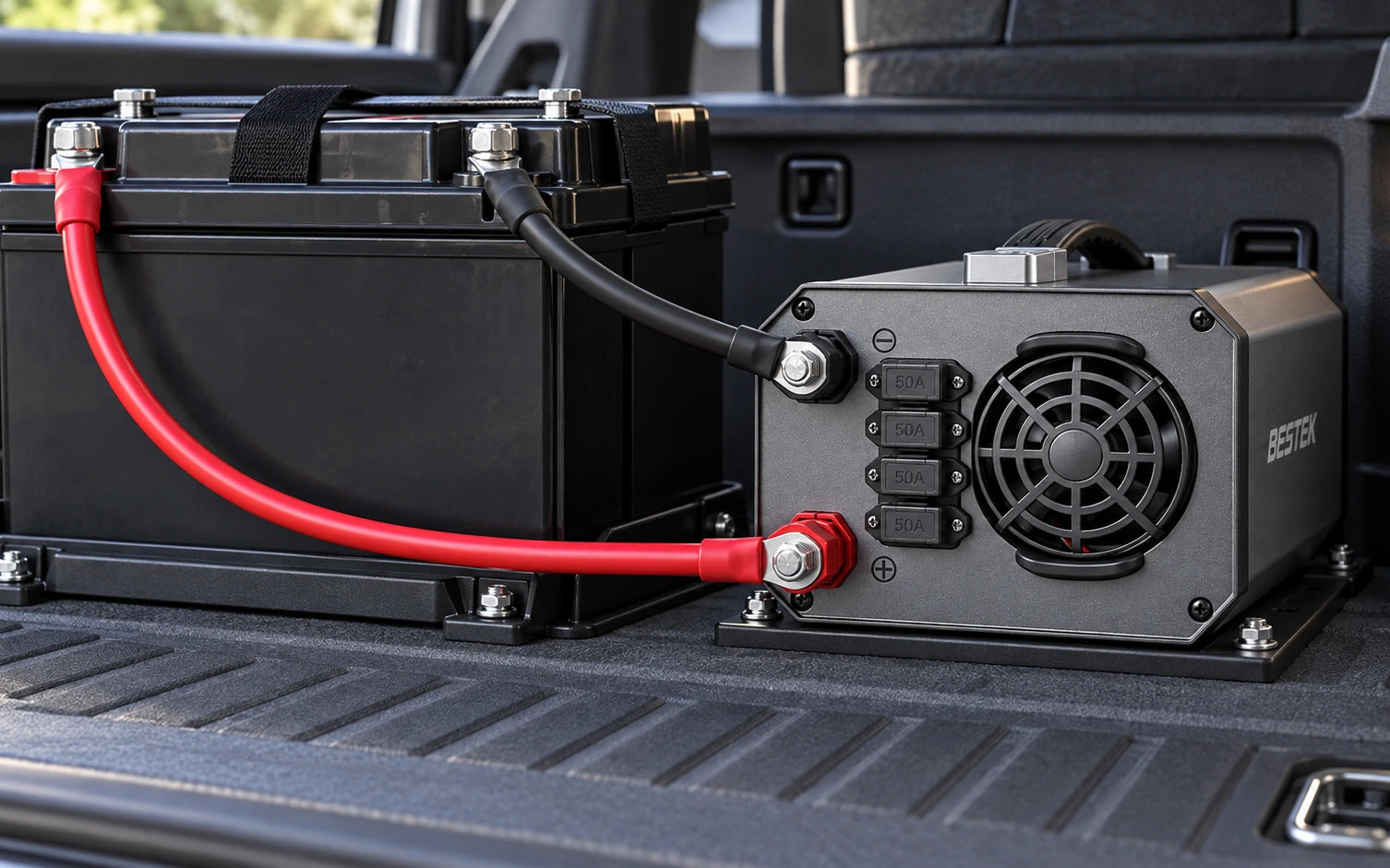 BESTEK DC 12V to 110V AC 1200W Power Inverter final product detail