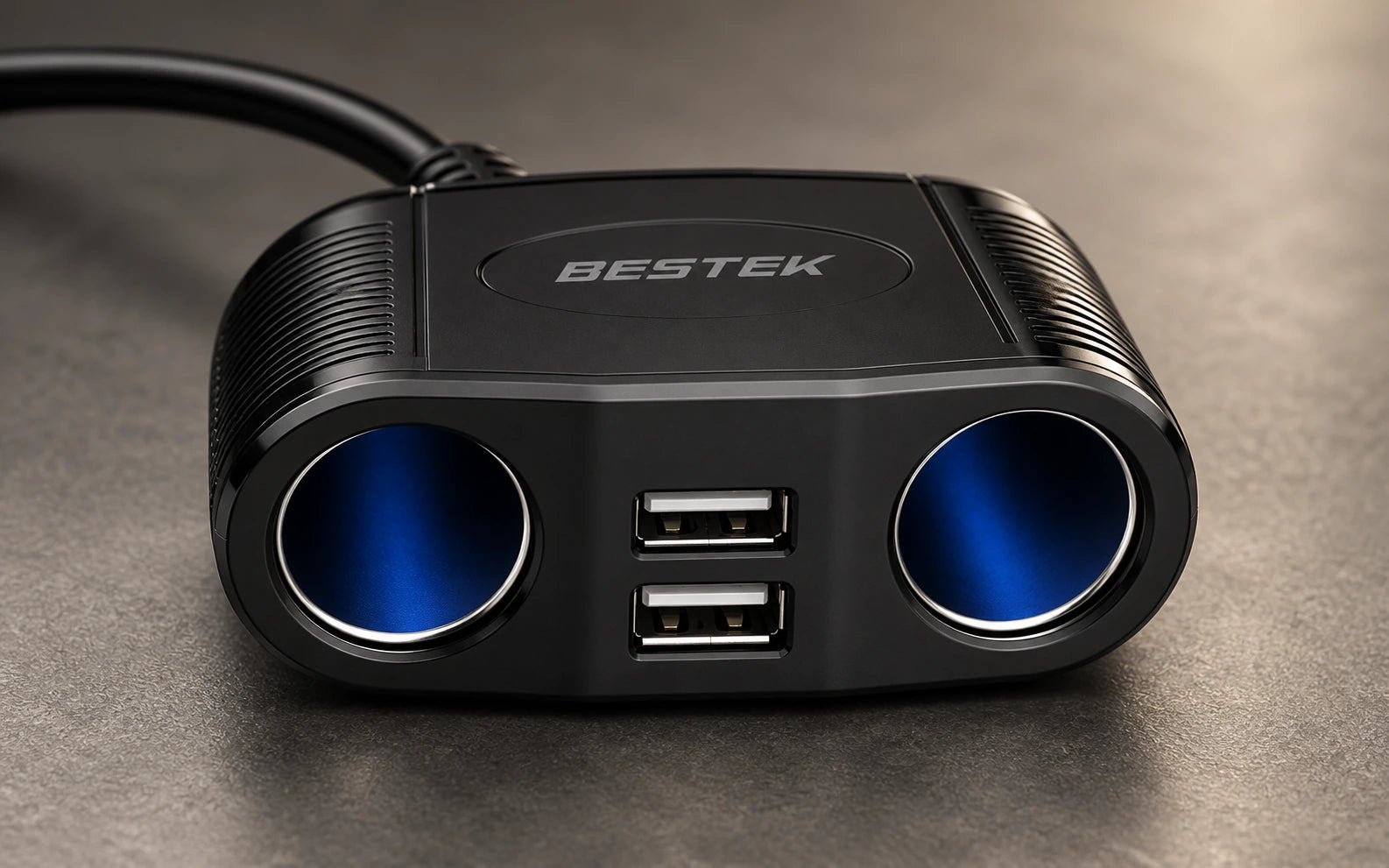 BESTEK 150W Cigarette Lighter controls and connections