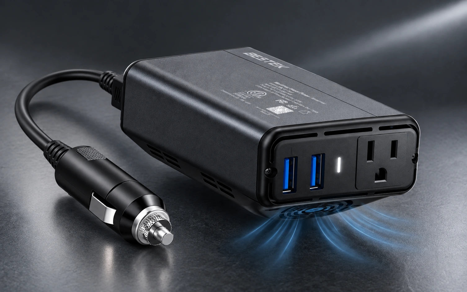 BESTEK Dual-USB 150W Car Power Inverter model-specific setup