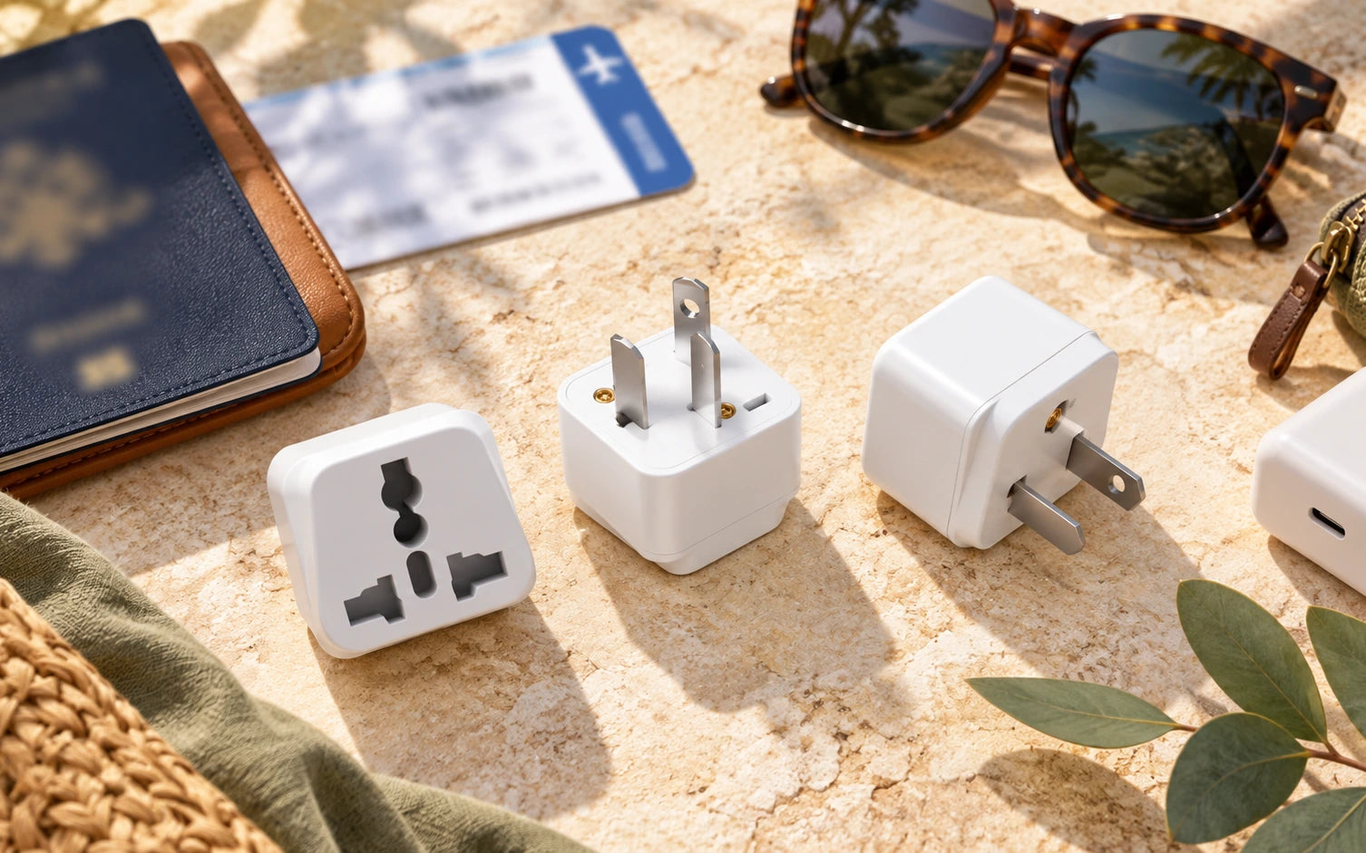 BESTEK Travel Adapter Type I Plug Converter USA to Australia/China 3 Packs model-specific setup