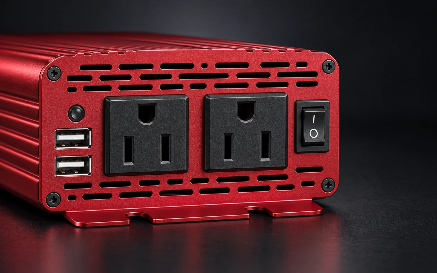 BESTEK 300W Pure Sine Wave Power Inverter DC 12V to AC 110V controls and connections
