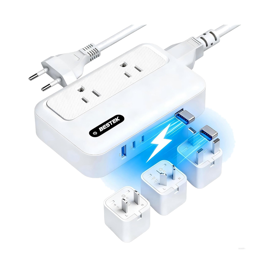 BESTEK 220v to 110v Converter with USB C 35w & Type C/G/A/I Plug Adapter for International Travel