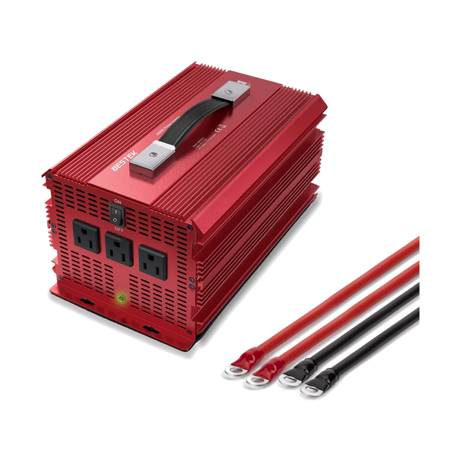 BESTEK 3-Outlet 2000W Power Inverter