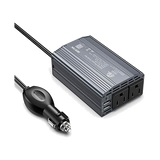 BESTEK 300W Power Inverter DC 12V to 110V AC Car Inverter with 4.2A (gray)