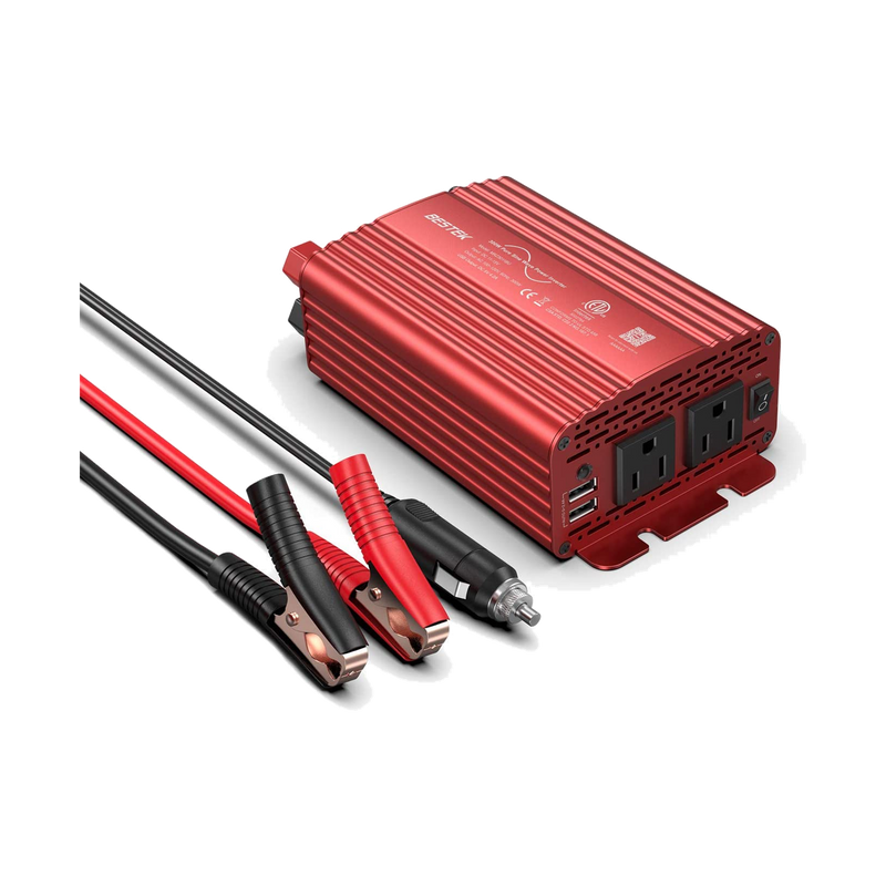 BESTEK 300W Pure Sine Wave Power Inverter DC 12V to AC 110V
