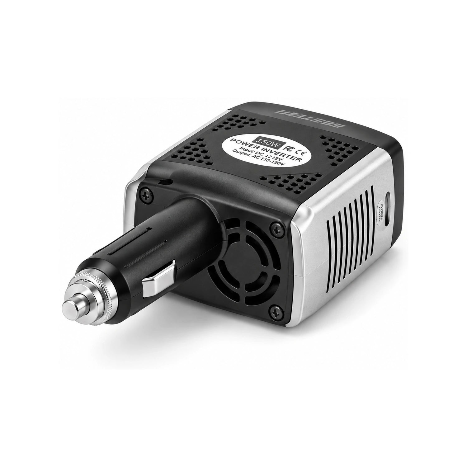 BESTEK 150W Power Inverter with PD 30W and QC 18W Dual Charging Ports - alternate rear product view