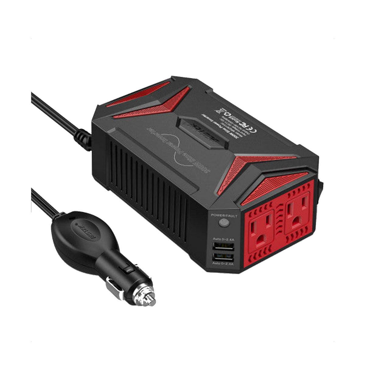BESTEK 300W Pure Sine Wave with 4.2A 2 USB Power Inverter - transparent main image
