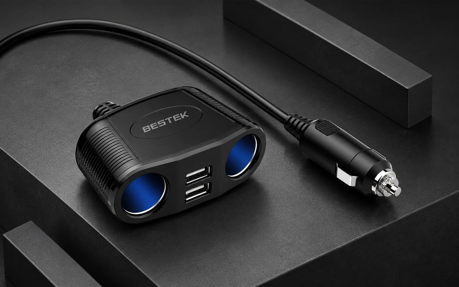 BESTEK 150W Cigarette Lighter detail overview