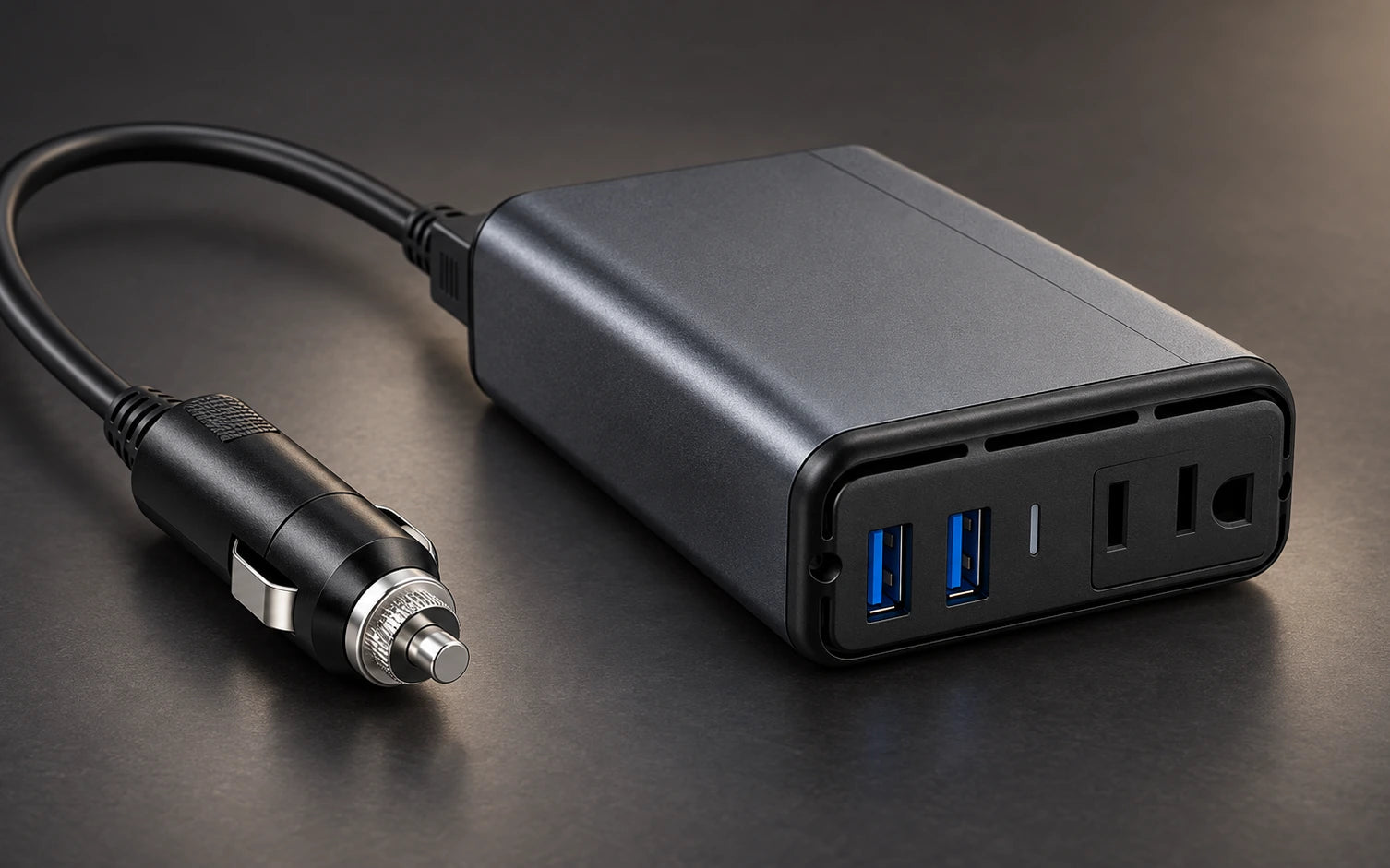 BESTEK Dual-USB 150W Car Power Inverter detail overview