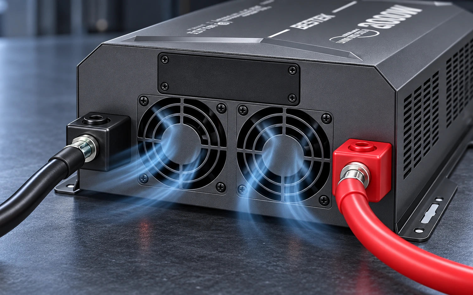 BESTEK 2000W Pure Sine Wave Power Inverter with Remote Control construction and protection detail