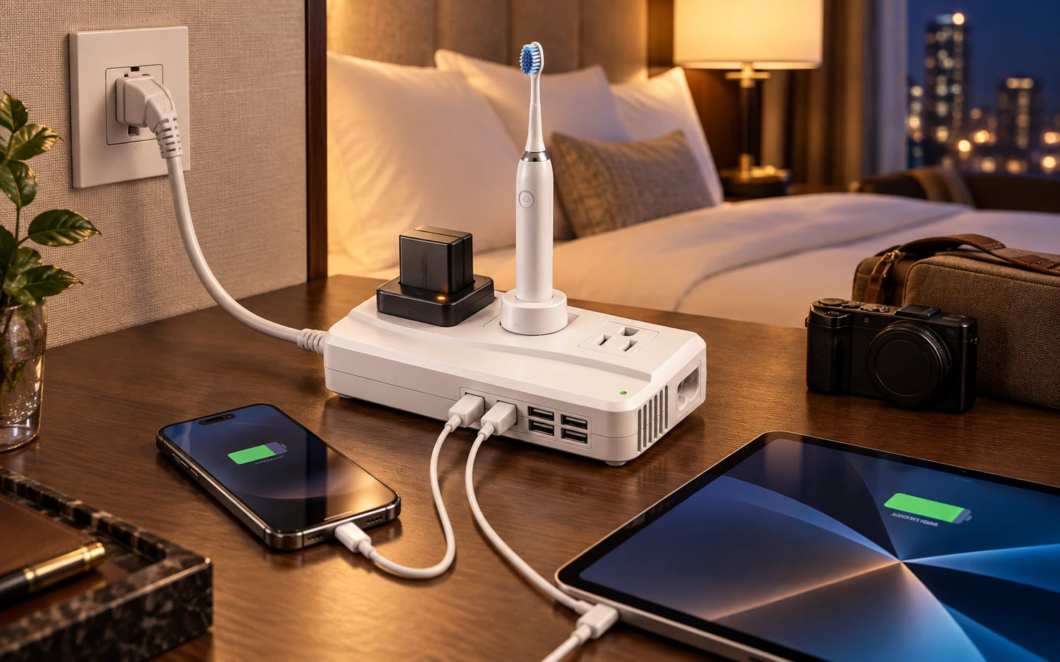 BESTEK Universal Travel Adapter and Voltage Converter with 4 USB Ports final product detail