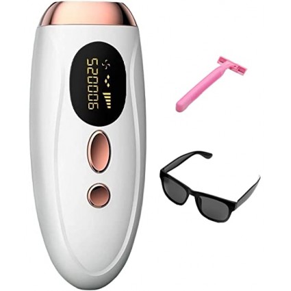 BESTEK IPL Hair Removal Permanent Painless Laser Hair Remover Device for Women Man Flashes light for Facial Legs Arms Armpits Whole Body Best At-Home Use With Glasses