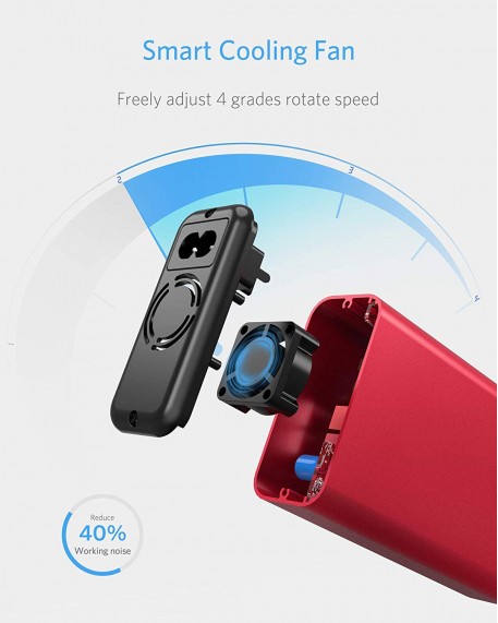 BESTEK Universal Travel Adapter Pure Sine Wave Red