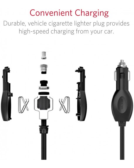  BESTEK 3-Socket 200W Cigarette Lighter 