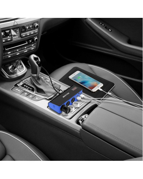  BESTEK 3-Socket 200W Cigarette Lighter 