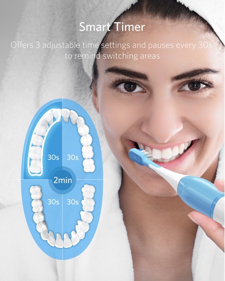 BESTEK M-Care Electric Toothbrush (Blue)