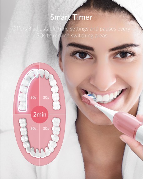BESTEK M-Care Electric Toothbrush (Pink)