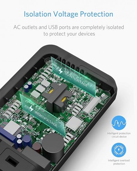 BESTEK 200W DC 12V to 110V AC Power Inverter