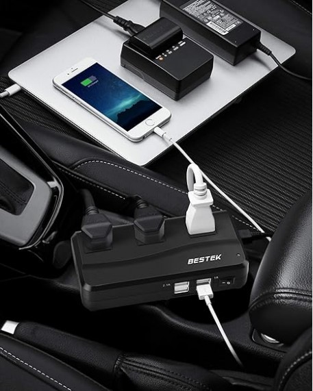 BESTEK 200W DC 12V to 110V AC Power Inverter