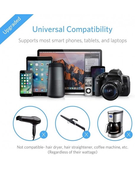 BESTEK Universal 100-220V to 110V Voltage Converter 250W 