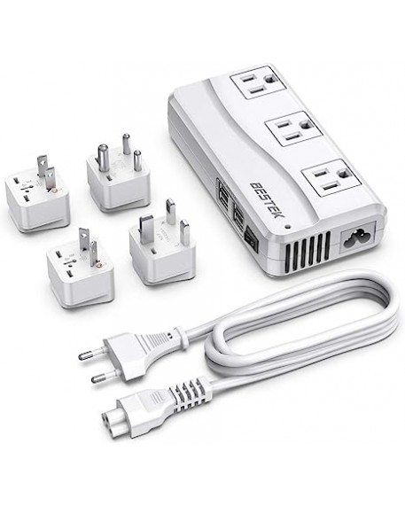 BESTEK Universal 100-220V to 110V Voltage Converter 250W 