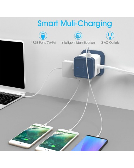 BESTEK Cube 3-Outlet Travel Power Strip